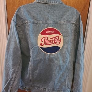 Vintage Pepsi logo jean denim jacket